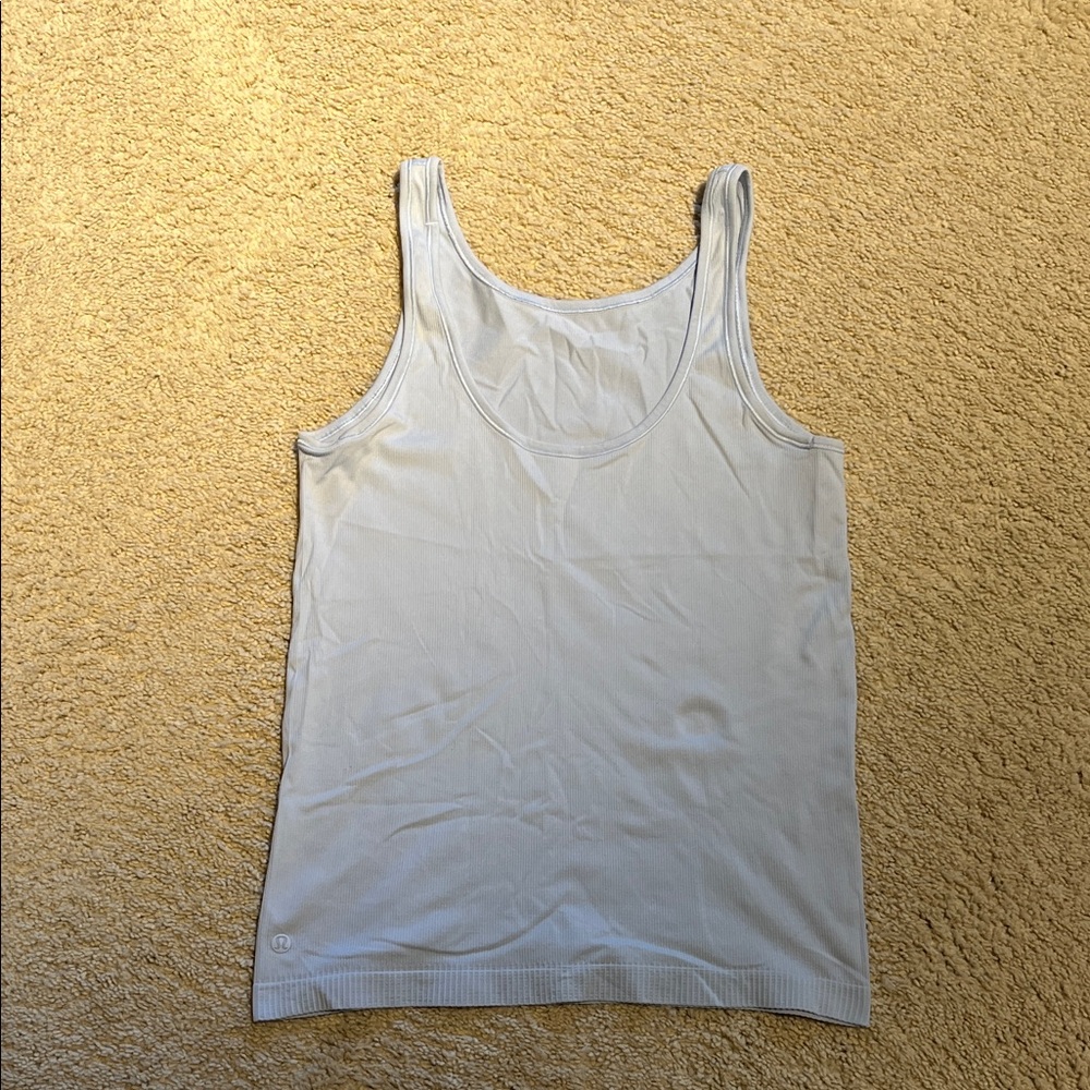 Women's Light Blue Tank Top- Lululemon-most likely size 8